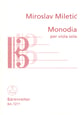 Monodia per Viola sola cover